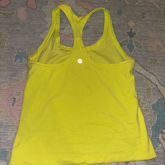 Neon Yellow Lululemon Tank Top - Picture 4 of 4